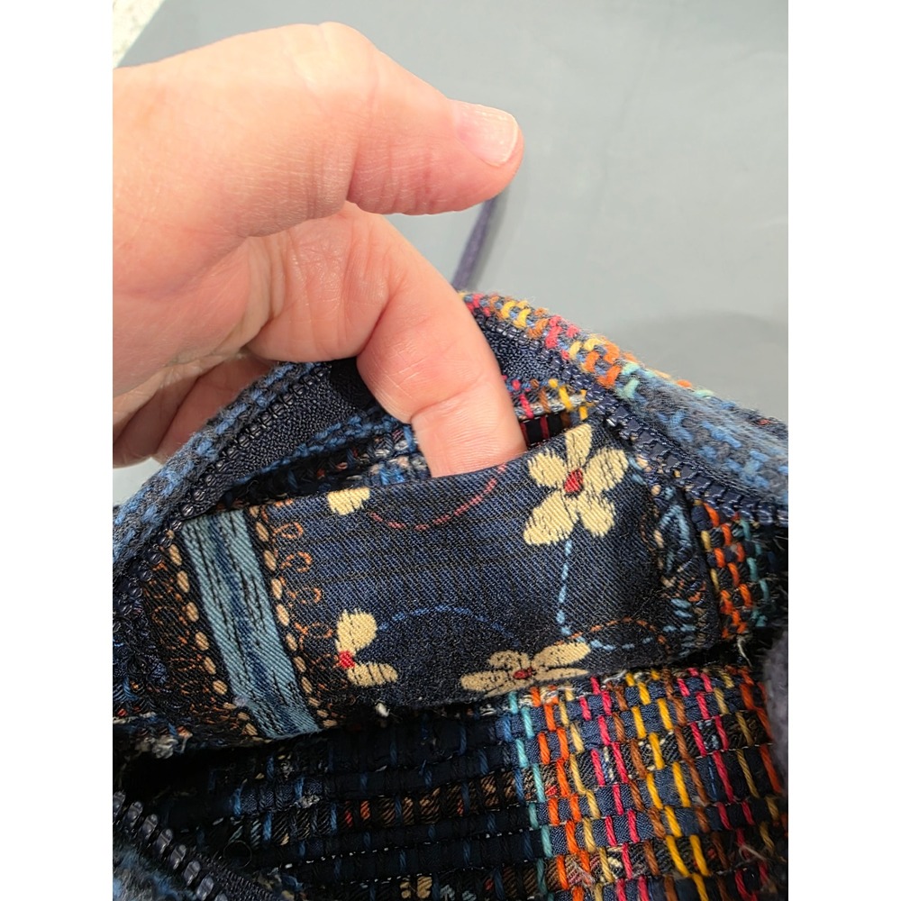 Woven Crossbody Bag, Small Tapestry Handbag, Colorful Accent Purse Unique Design - Picture 8 of 8